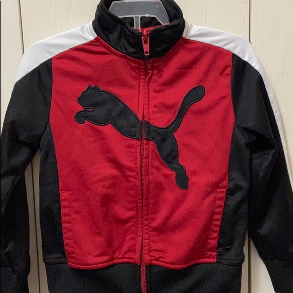 Puma Red, Black & White Warm Up Suit - Picture 2 of 7